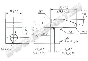 Чертеж ДМЗ.2.013-01 контакта ККТ-60 Чертеж ДМЗ.2.013-01 контакта ККТ-60