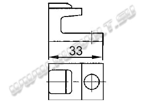 Чертеж ГЛЦИ.685171.128 неподвижного контакта пускателя ПАЕ-600 Чертеж ГЛЦИ.685171.128 неподвижного контакта пускателя ПАЕ-600