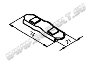 Чертеж РГАП.685172.285 подвижного контакта пускателя ПАЕ-600 Чертеж РГАП.685172.285 подвижного контакта пускателя ПАЕ-600