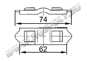 Чертеж ГЛЦИ.685172.039 подвижного контакта пускателя ПАЕ-600 Чертеж ГЛЦИ.685172.039 подвижного контакта пускателя ПАЕ-600