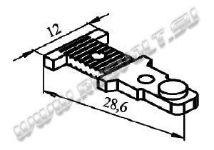 Чертеж РГАП.685171.248 подвижного контакта пускателя ПМ12-040