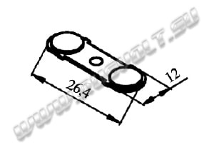 Чертеж РГАП.685161.325 подвижного контакта пускателя ПМ12-040