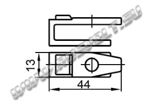 Чертеж ГЛЦИ685175.060 подвижного контакта пускателя ПМ12-160 Чертеж ГЛЦИ685175.060 подвижного контакта пускателя ПМ12-160