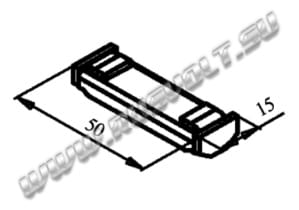 Чертеж РГАП.685172.254 подвижного контакта пускателя ПМ12-160 Чертеж РГАП.685172.254 подвижного контакта пускателя ПМ12-160