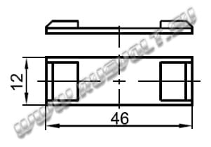 Чертеж ГЛЦИ685161.055 подвижного контакта пускателя ПМ12-160 Чертеж ГЛЦИ685161.055 подвижного контакта пускателя ПМ12-160