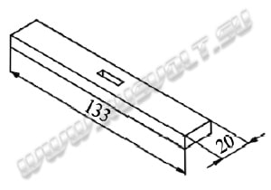 Чертеж РГАП.745474.142 подвижного контакта пускателя ПМА7000 или ПМА7100 Чертеж РГАП.745474.142 подвижного контакта пускателя ПМА7000 или ПМА7100