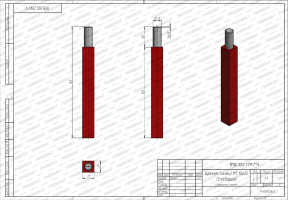 Чертеж бракета (траверсы) МТ 10*25 (3 габарита) - 1РВ.100.179 ГЧ Чертеж бракета (траверсы) МТ 10*25 (3 габарита) - 1РВ.100.179 ГЧ