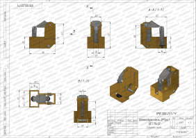 Чертеж щеткодержателя ДРПра1 (ДГ) 16х32 - 1РВ.100.251 ГЧ Чертеж щеткодержателя ДРПра1 (ДГ) 16х32 - 1РВ.100.251 ГЧ