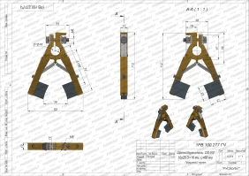 Чертеж щеткодержателя DD-RV 10х25 d=16 мм, L=68 мм - 1РВ.100.277 ГЧ Чертеж щеткодержателя DD-RV 10х25 d=16 мм, L=68 мм - 1РВ.100.277 ГЧ