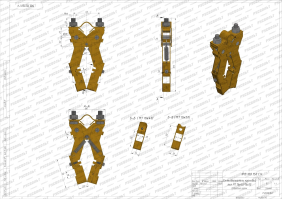 Чертеж щеткодержателя МТ 16х40 или МТ 16х50 - 1РВ.100.150 ГЧ