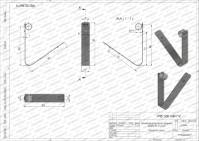 Чертеж пружины (прижимного устройства) SC3RV 91x17-14x12 для щеткодержателя - чертеж 1РВ.100.340 ГЧ Чертеж пружины (прижимного устройства) SC3RV 91x17-14x12 для щеткодержателя - чертеж 1РВ.100.340 ГЧ