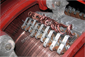 Узел токосъема установленный на коллекторе Узел токосъема установленный на коллекторе